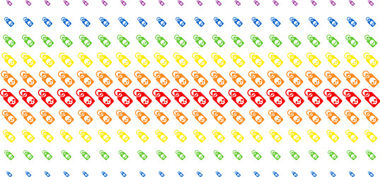 death skull tag shape halftone spectrum array vector image