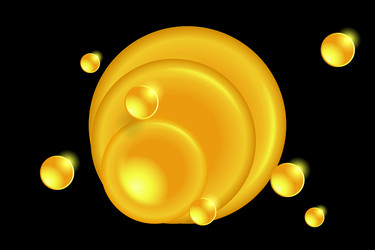 festive background with golden objects vector image