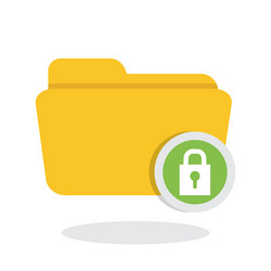 flat about security system vector image