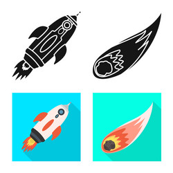 isolated object astronomy and technology symbol vector image
