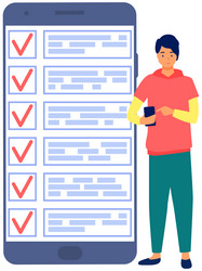 month scheduling to do list time management app vector image