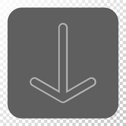 arrow down rounded square button vector image