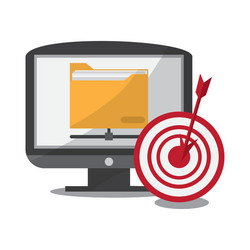 ideas and strategy design vector image