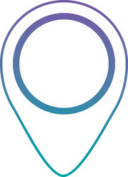 pin pointer location with arrow vector image