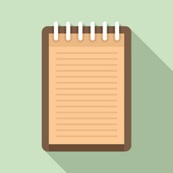 sketch notebook icon flat style vector image