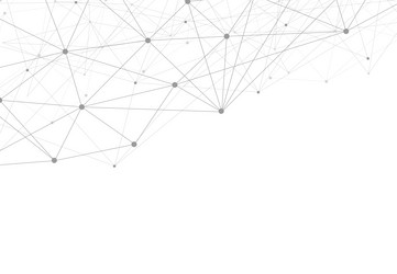abstract technology dot and line connection vector image