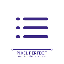checklist pixel perfect rgb color ui icon vector image