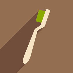 flat with shadow icon and mobile application brush vector image