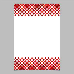red diagonal square pattern page template vector image