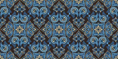 seamless pattern based on traditional asian vector image