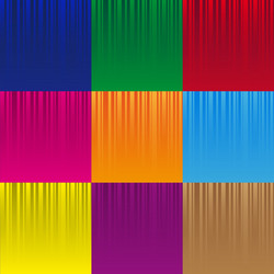 set of various color striped abstract pattern vector image
