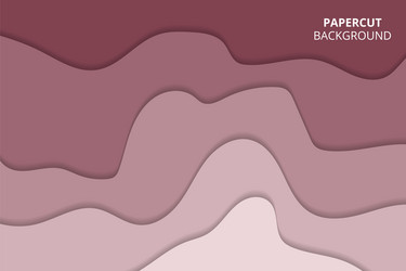 smooth layered abstract papercut background vector image