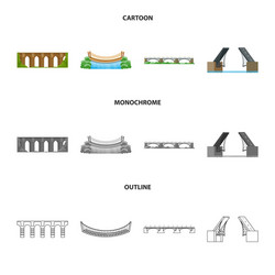 design of connection and symbol set vector image