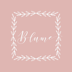 Golden floral frame or monogram hand drawn element