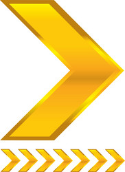 Red shiny 3d arrow Royalty Free Vector Image - VectorStock
