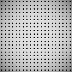 White background with perforated pattern vector