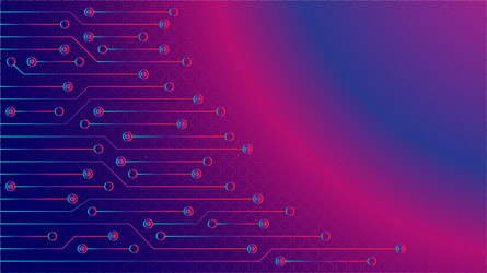 cyberpunk circuit board background design vector image