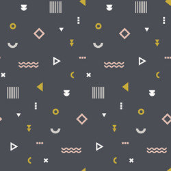 memphis seamless pattern repetitive print vector image