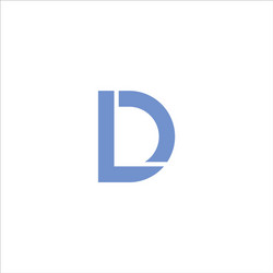 Initial letter dl logo template design Royalty Free Vector