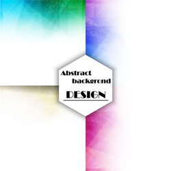 set of abstract triangle pattern background vector image