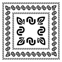 set of decorative frames in different sizes vector image