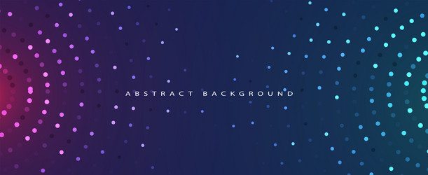 abstract technology digital circles of particles vector image