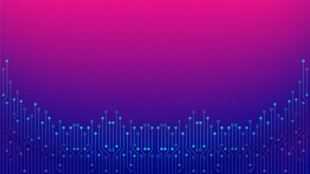 cyberpunk circuit board background design vector image