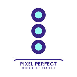 ellipsis menu pixel perfect rgb color ui icon vector image