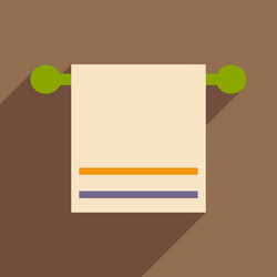 flat with shadow icon and mobile application vector image
