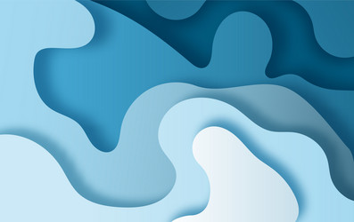 paper art abstract waves craft carve vector