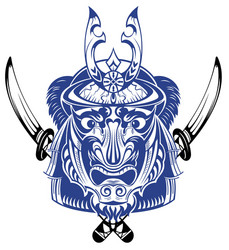 samurai warrior with katana sword Vector Image