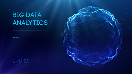 big data analytics future technology vector image