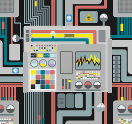 Control panel of machinery or system Royalty Free Vector