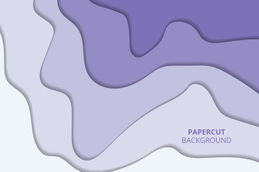 smooth layered abstract papercut background vector image