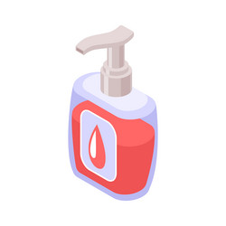 Isometric soap icon vector