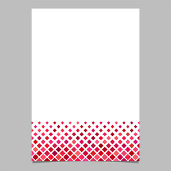 red diagonal square pattern page template vector image
