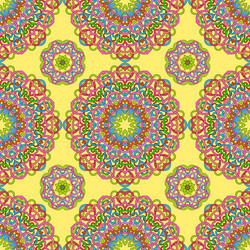 seamless pattern from abstract elements vector image