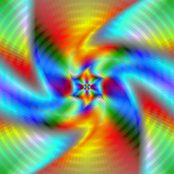 Abstract rainbow coloured tie dye pattern Vector Image