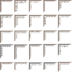 set calligraphic design elements and frames vector image