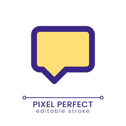 speech box pixel perfect rgb color ui icon vector image