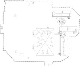 wire-frame abstract archticture vector image