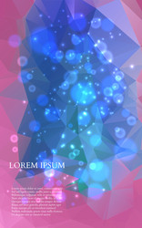 abstract colorful triangles background vector image