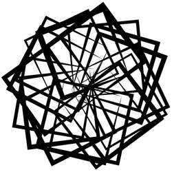 Abstract spirograph like shape with rotating vector