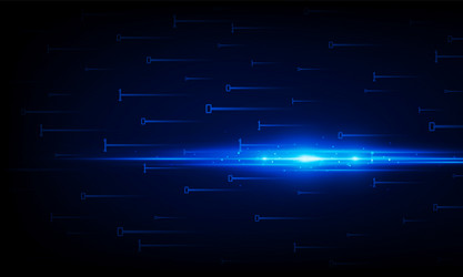 binary data flow on blue background light out vector image