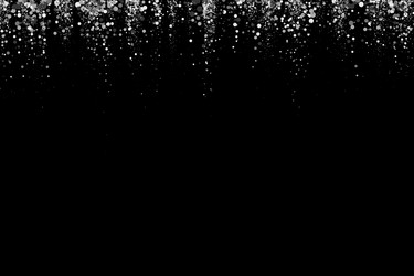 Falling shiny confetti silver dust vector