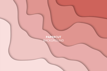 smooth layered abstract papercut background vector image