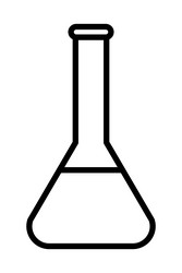 conical flask icon image vector image