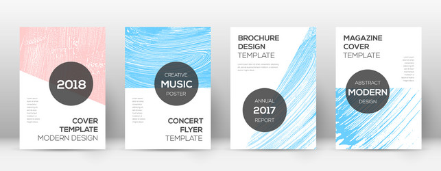 Cover page design template modern brochure layout vector