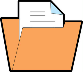 folder document isolated icon vector image
