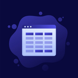 online spreadsheet editor icon design vector image